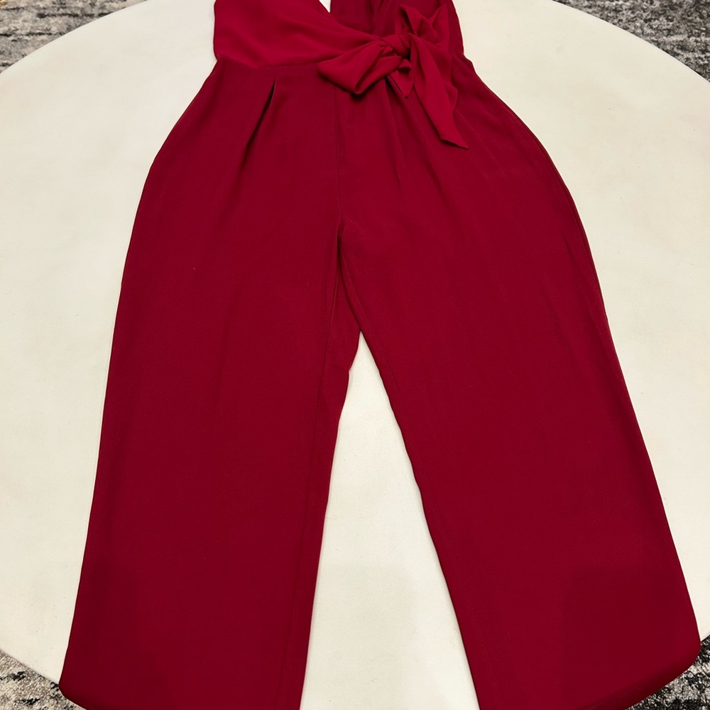 Bold Red Jumpsuit
